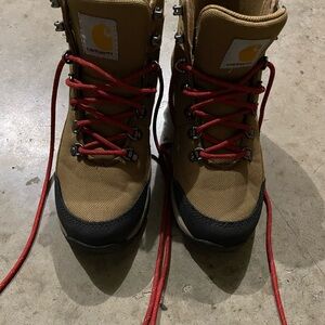 Carhartt Women's Gilmore Hiker Boots - Tan with Red Laces